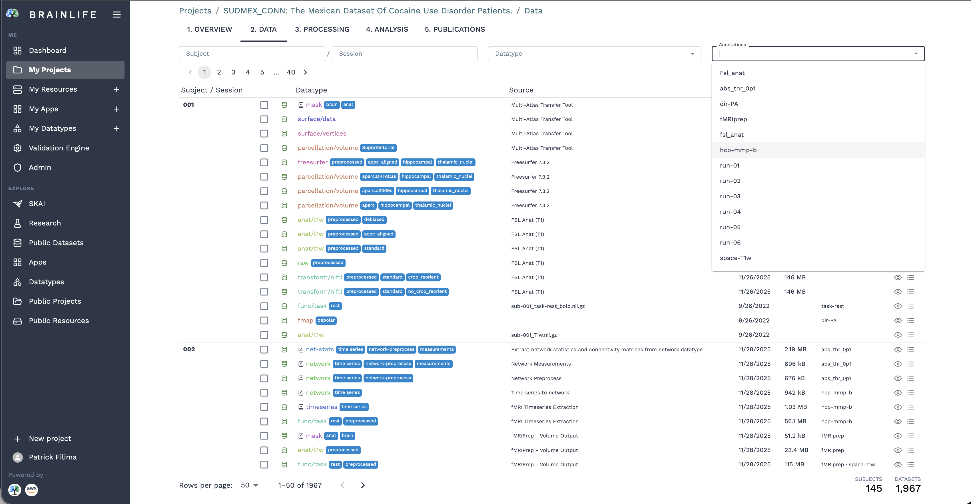 Filtering by Annotations and Tags